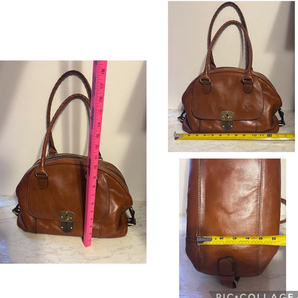 Patricia Nash Kavala Heritage Satchel Handbag in Cognac - Picture 14 of 16
